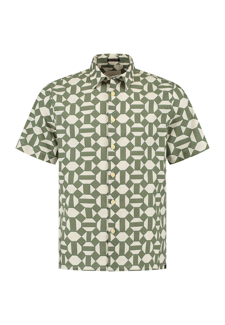 Dstrezzed Aly Shortsleeve Shirt in Light Army | Buster McGee