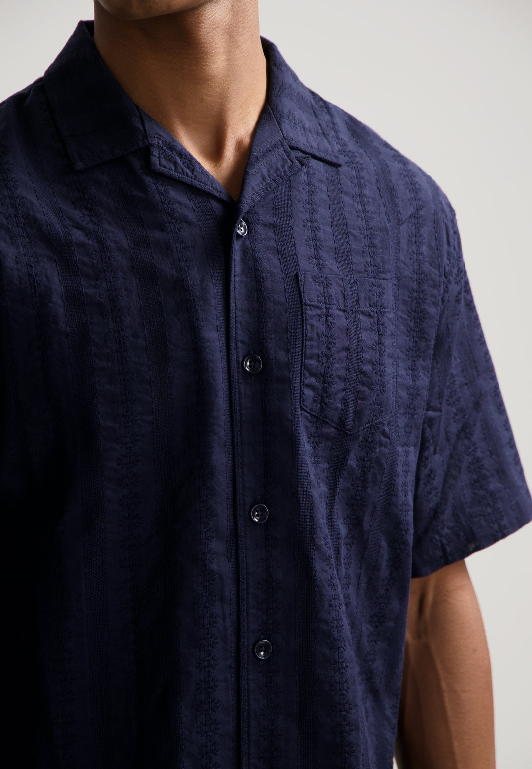Dstrezzed Sirius Resort Shirt in Dark Navy | Buster McGee