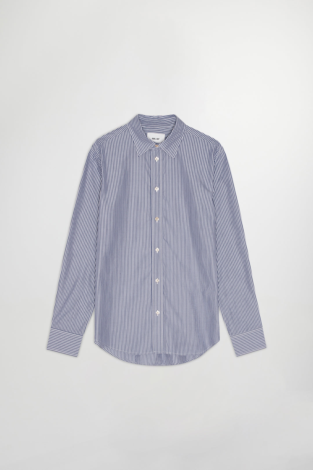 NN07 Colby 5329 Longsleeve Shirt in Navy Stripe | Buster McGee
