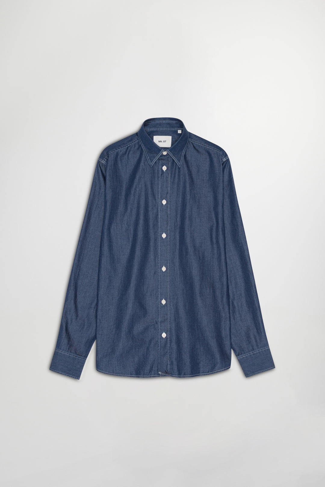 NN07 Colby 5765 Longsleeve Shirt in Medium Indigo | Buster McGee