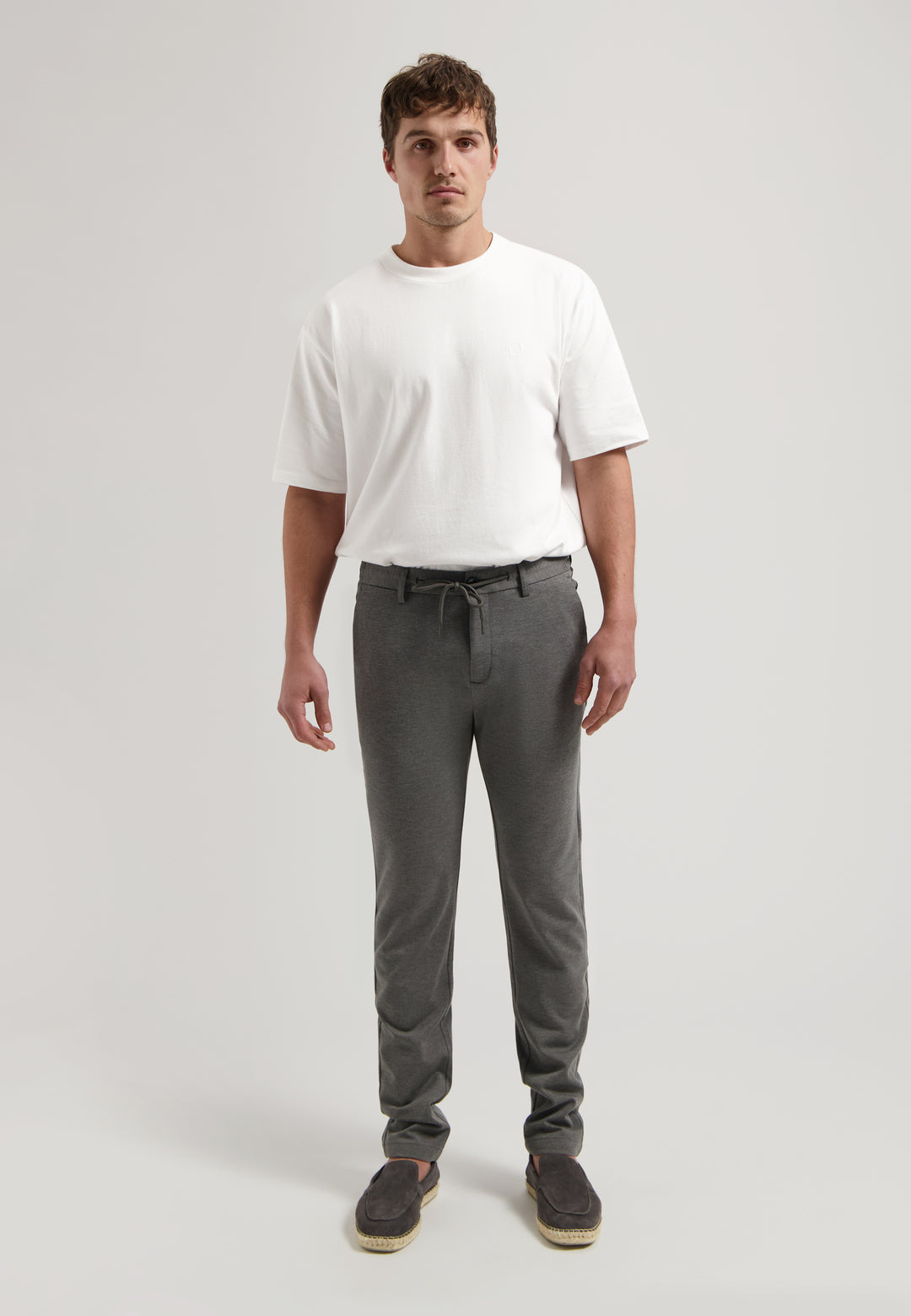 Lancaster Pattern Sweat Jogger Pant Brushed Nickel | Buster McGee