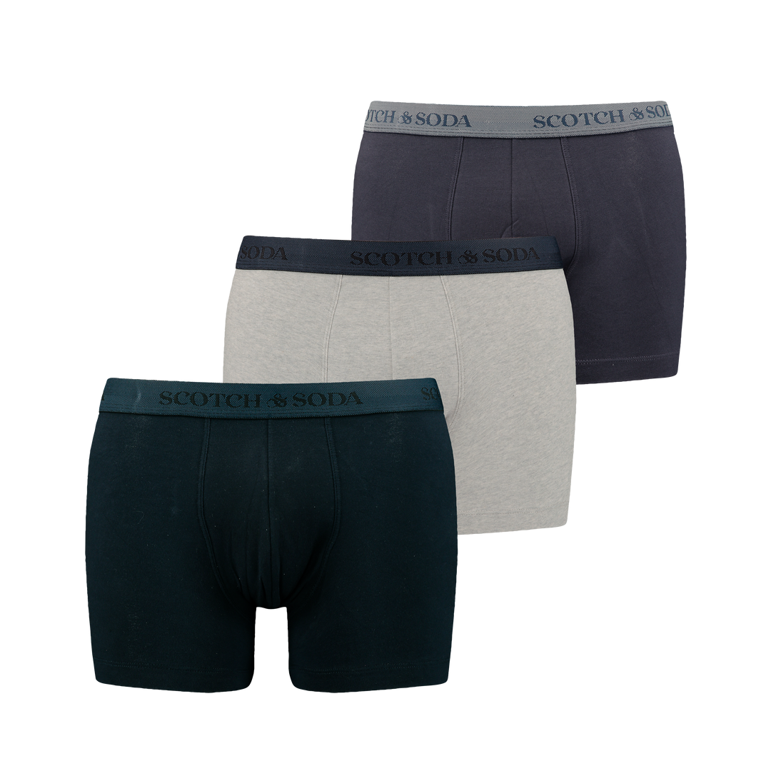 Herringbone Boxer Briefs 3 Pack in Navy | Buster McGee