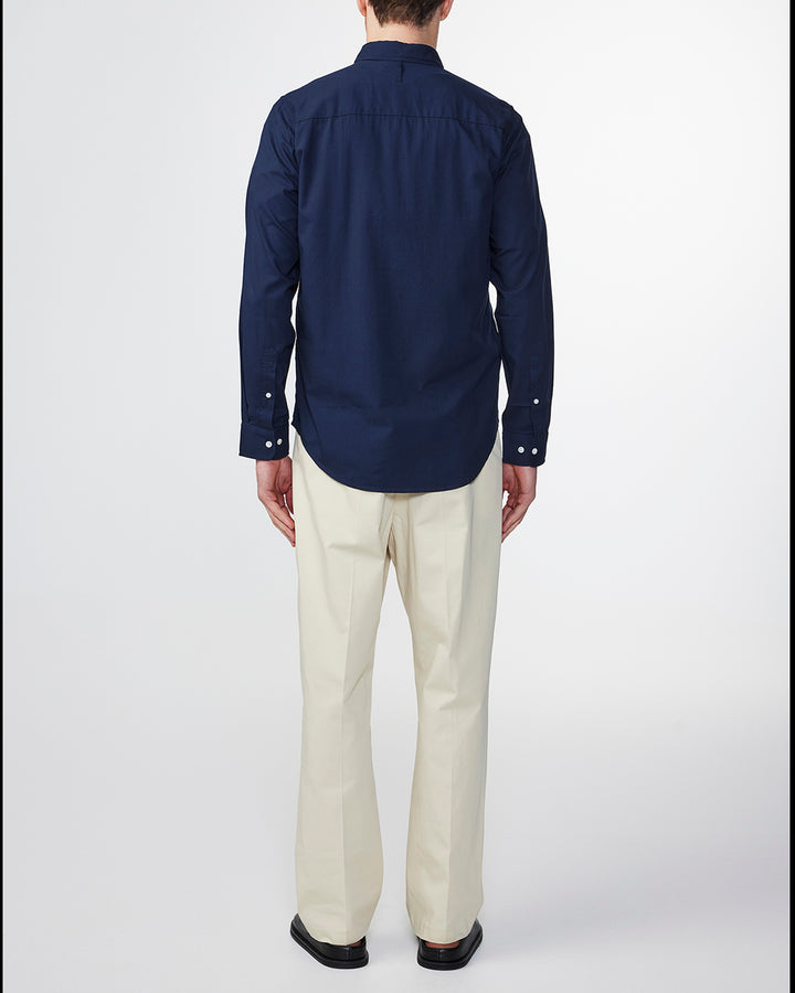 NN07 - Arne BD 5655 Longsleeve Shirt in Navy Blue | Buster McGee