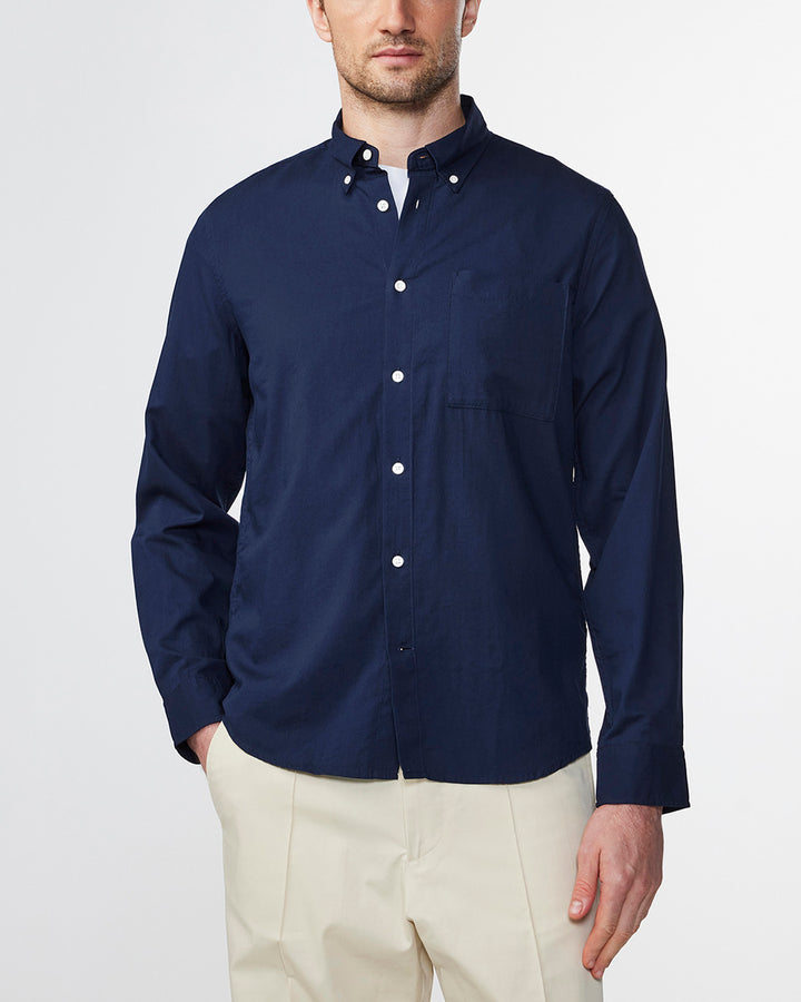 NN07 - Arne BD 5655 Longsleeve Shirt in Navy Blue | Buster McGee