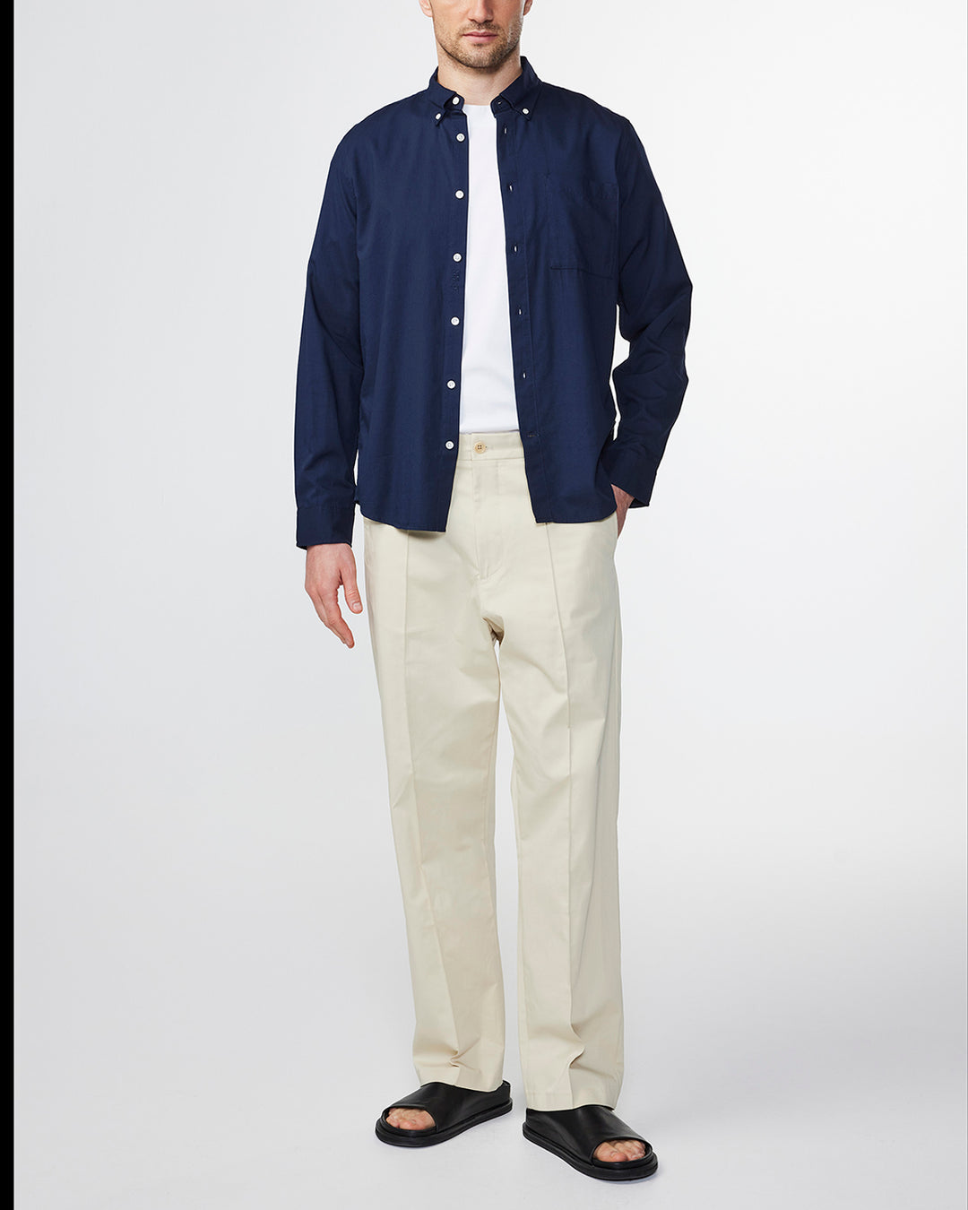 NN07 - Arne BD 5655 Longsleeve Shirt in Navy Blue | Buster McGee