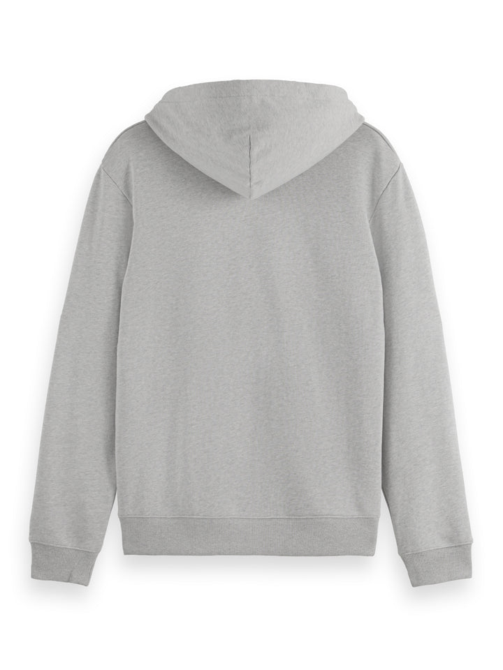Scotch & Soda CORE Logo Hoodie in Grey Melange | Buster McGee