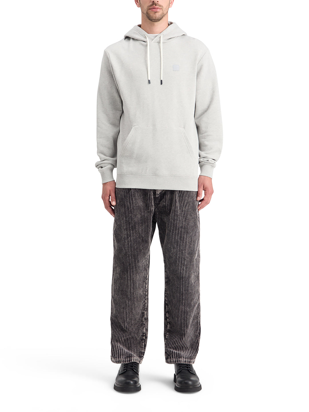 Scotch & Soda CORE Logo Hoodie in Grey Melange | Buster McGee
