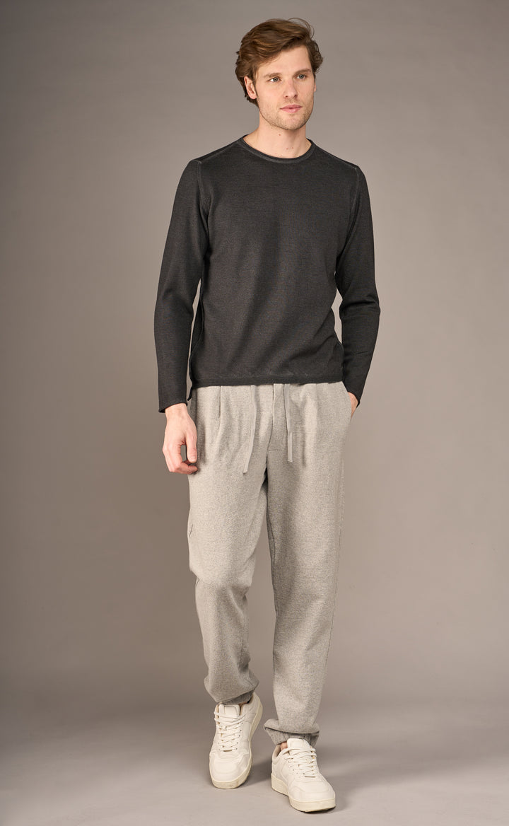 Crossley EMIT Crewneck Sweater in Black | Buster McGee