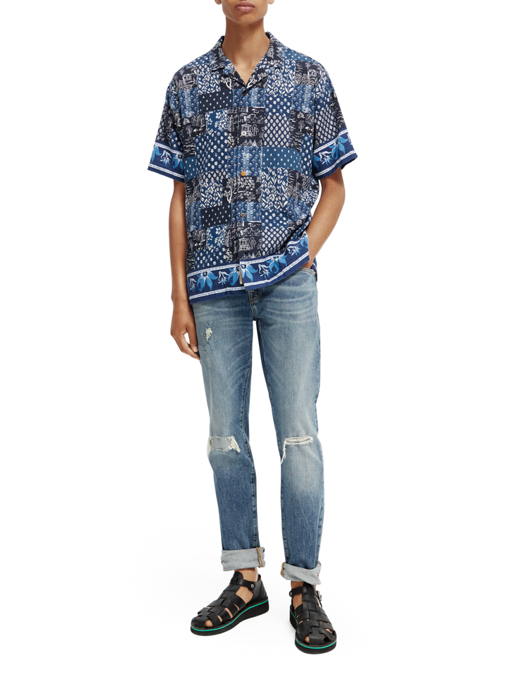 Basket Weave Short Sleeved Hawaiian Shirt Combo A 0217 | Buster McGee