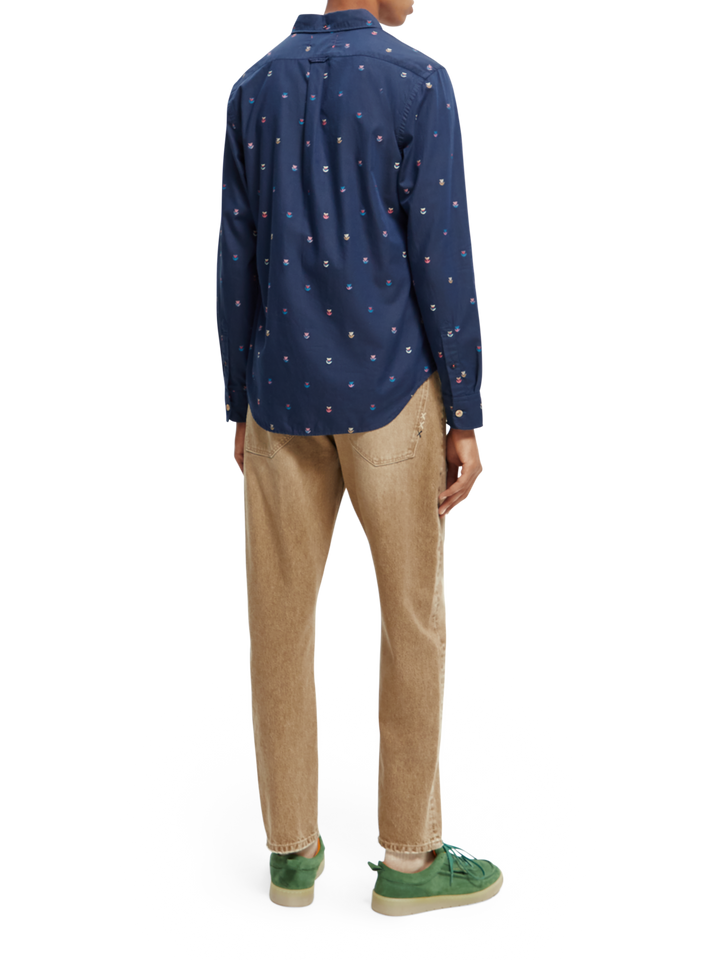 Slim-Fit Fil-Coupe Jacquard Shirt Combo C 0219 | Buster McGee