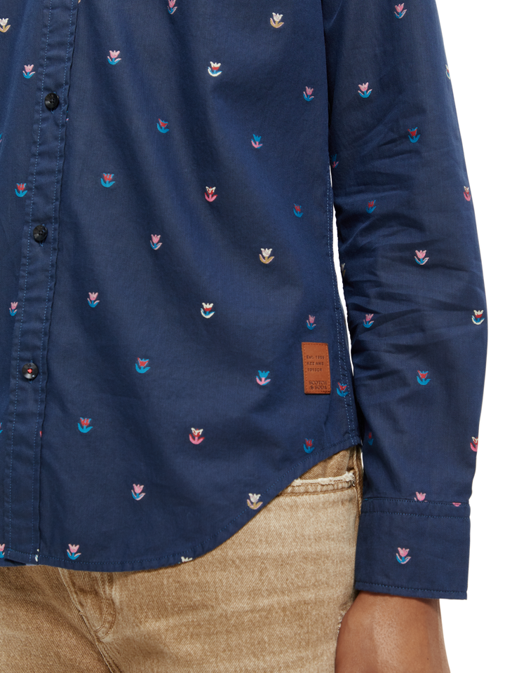 Slim-Fit Fil-Coupe Jacquard Shirt Combo C 0219 | Buster McGee
