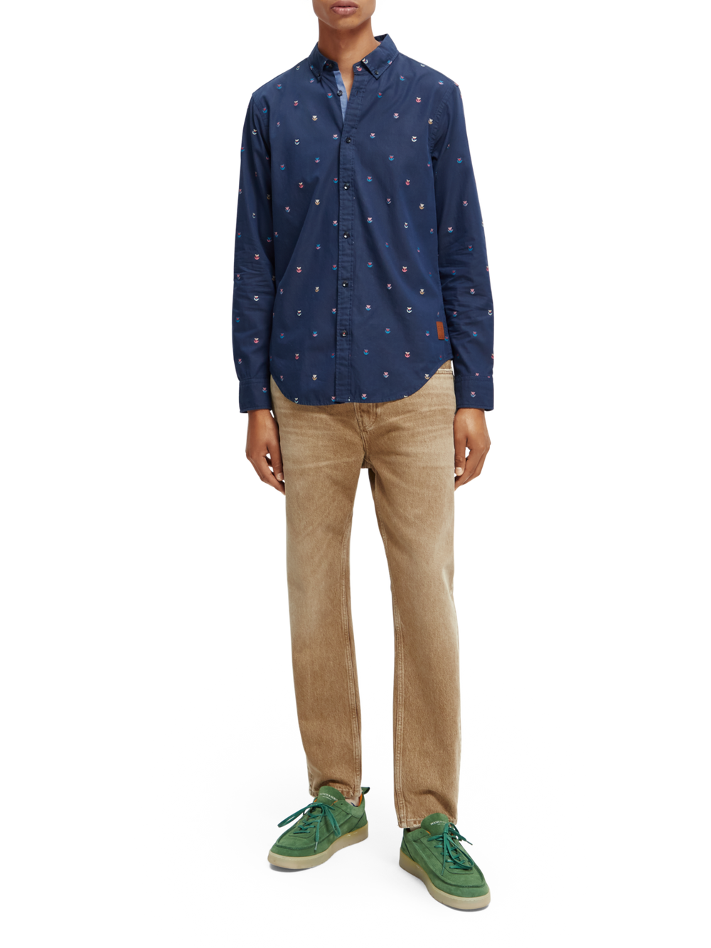 Slim-Fit Fil-Coupe Jacquard Shirt Combo C 0219 | Buster McGee