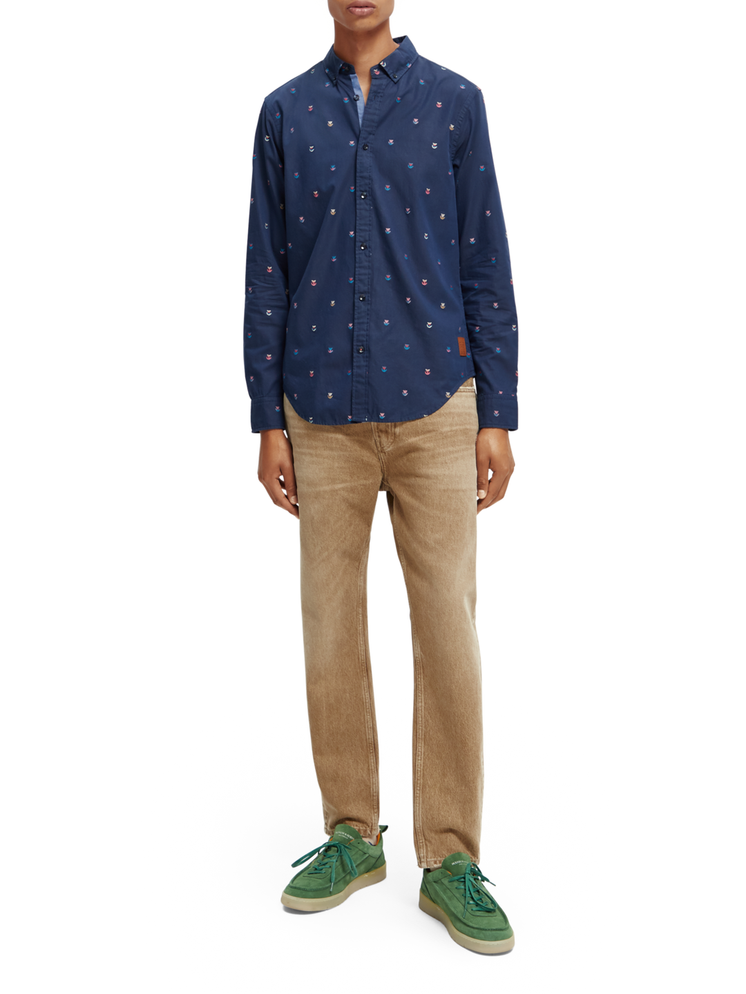 Slim-Fit Fil-Coupe Jacquard Shirt Combo C 0219 | Buster McGee