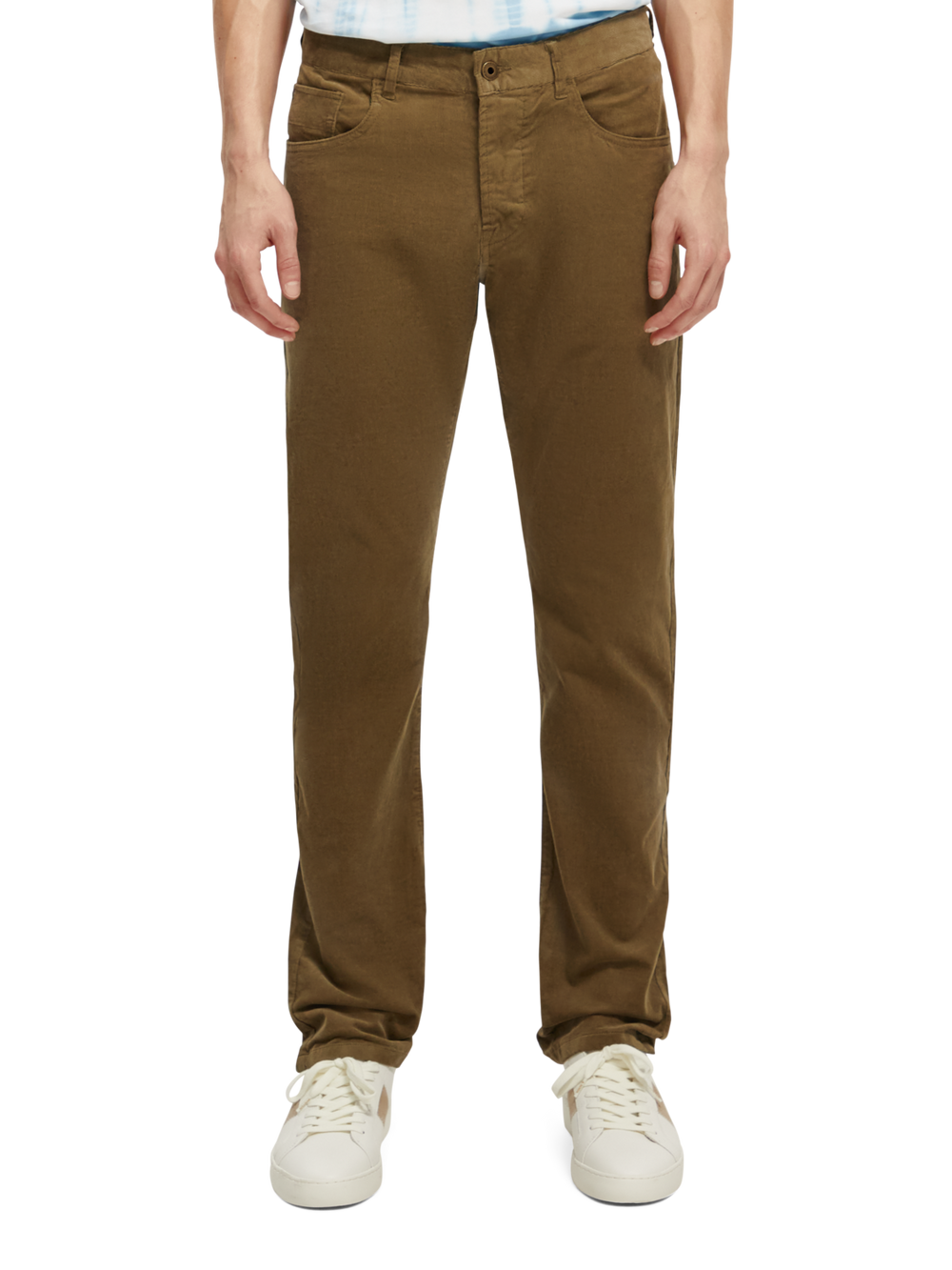 Ralston 5 Pocket Fine Corduroy Pant in Khaki | Buster McGee