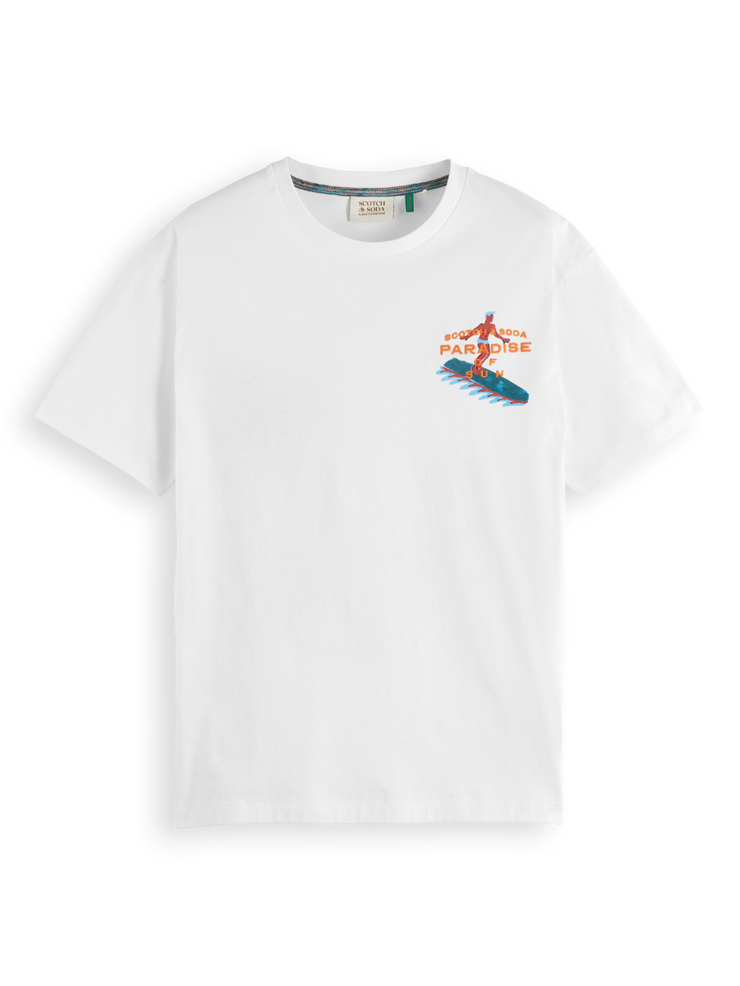 Front Back Artwork Tee in White | Buster McGee Daylesford