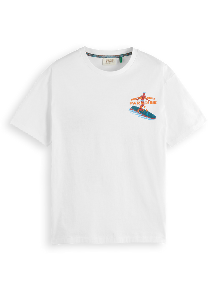 Front Back Artwork Tee in White | Buster McGee Daylesford