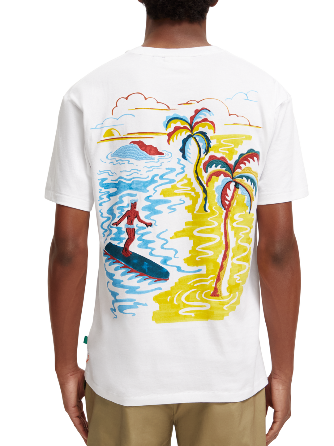 Front Back Artwork Tee in White | Buster McGee Daylesford