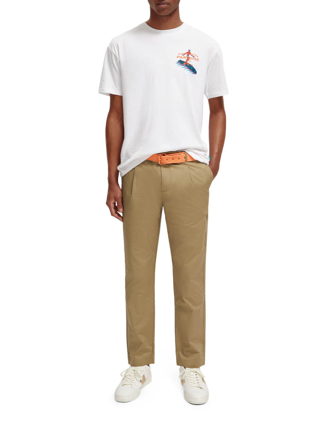 Front Back Artwork Tee in White | Buster McGee Daylesford