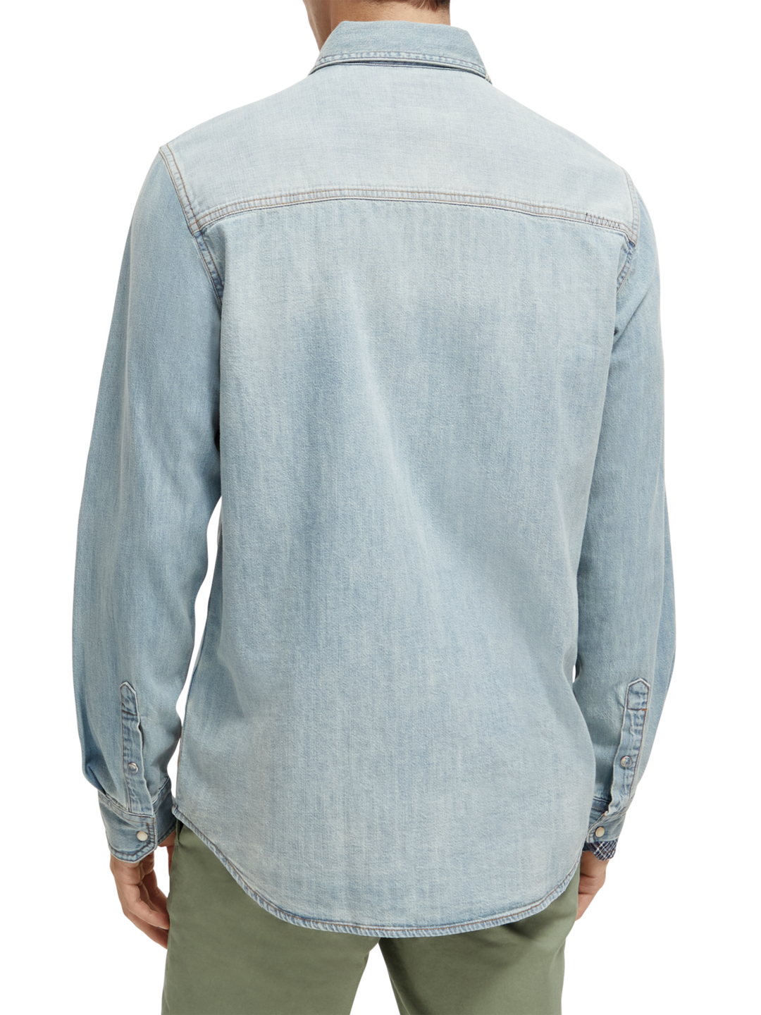 Washed Indigo Patchwork Western Shirt | Buster McGee