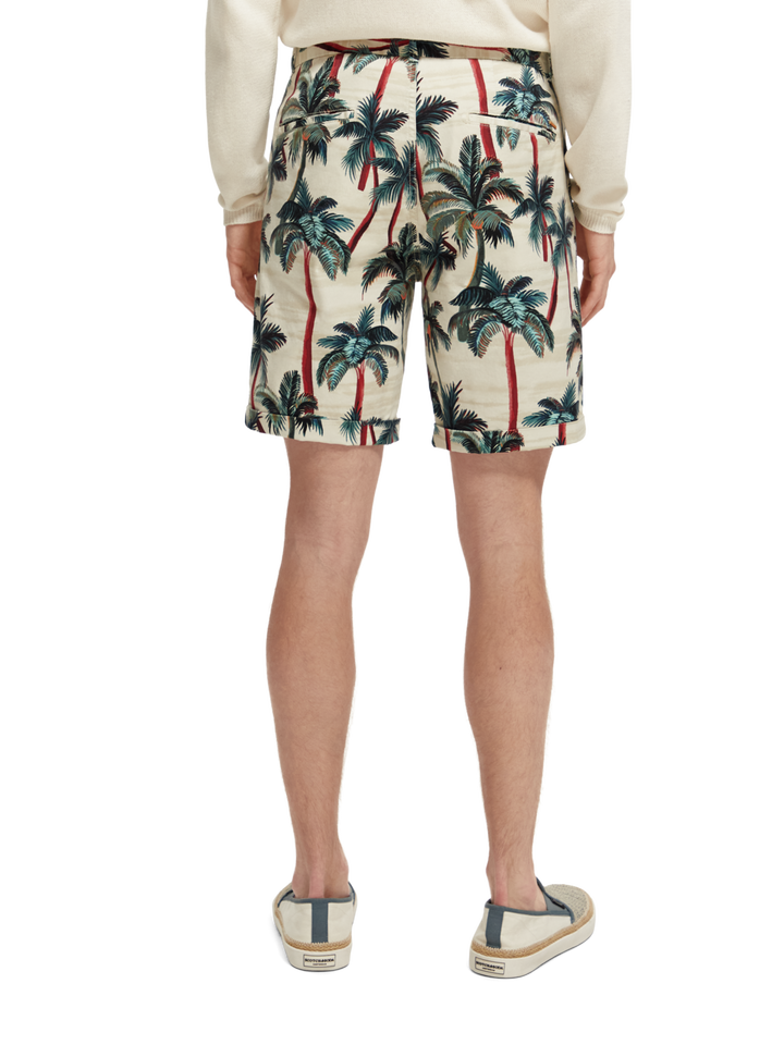 Stuart Printed Pima Cotton Shorts in Palm Tree Print | Buster McGee