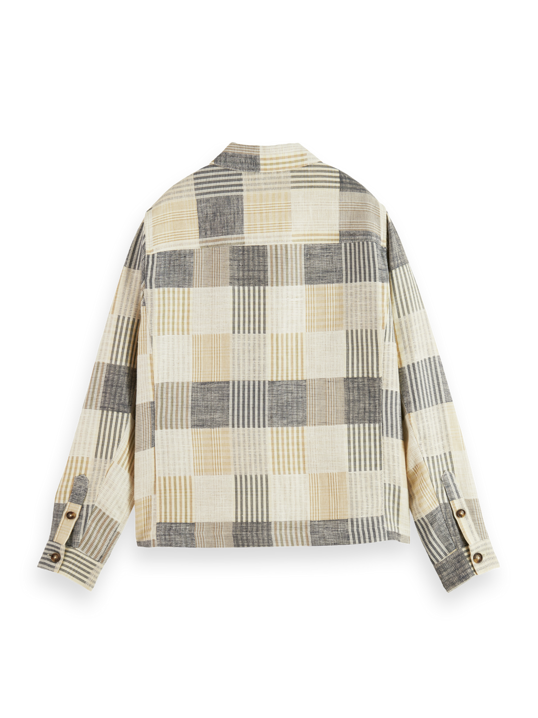 Jacquard Check Overshirt in Blue Check | Buster McGee Daylesford