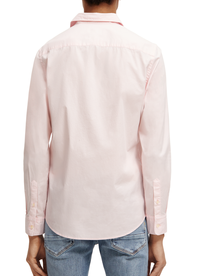 Essential Slim Fit Poplin Shirt in Pink Cloud | Buster McGee