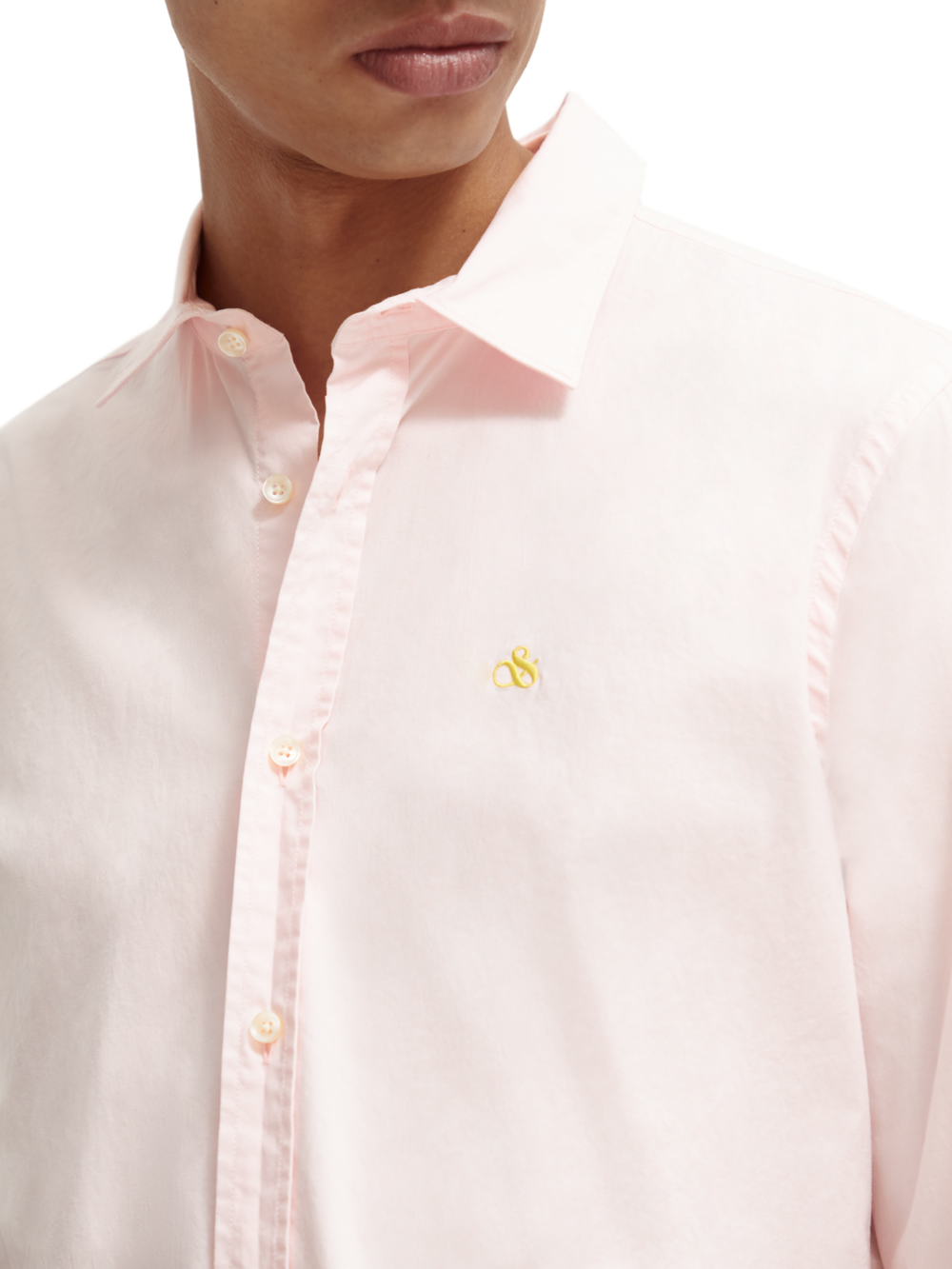 Essential Slim Fit Poplin Shirt in Pink Cloud | Buster McGee
