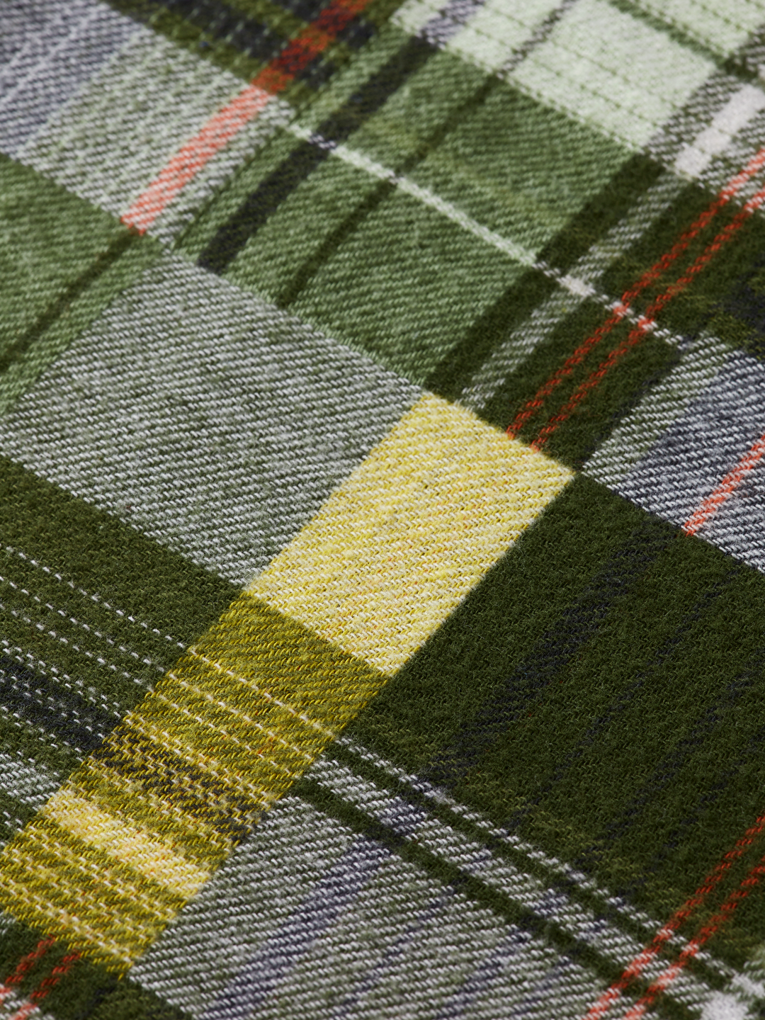 Flannel Check Shirt in Green Check