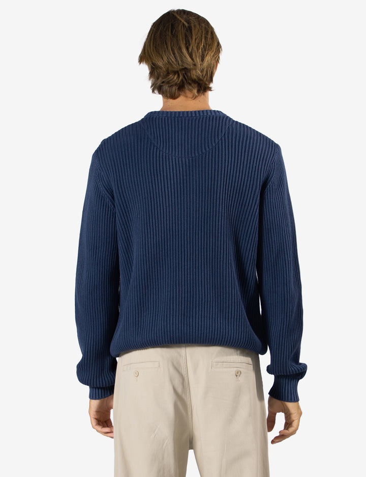Mr Simple Fisher Chunky Knit in Navy | Buster McGee