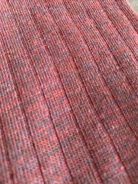 Visconti - Rib Wool-Blend Socks in Redwood | Buster McGee Daylesford