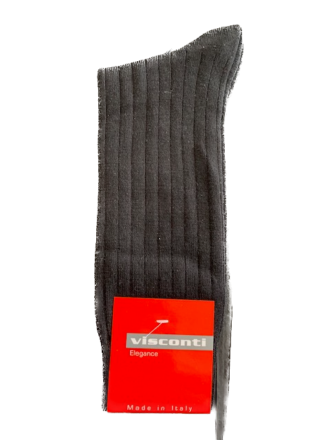 Visconti - Rib Wool-Blend Socks in Black | Buster McGee Daylesford