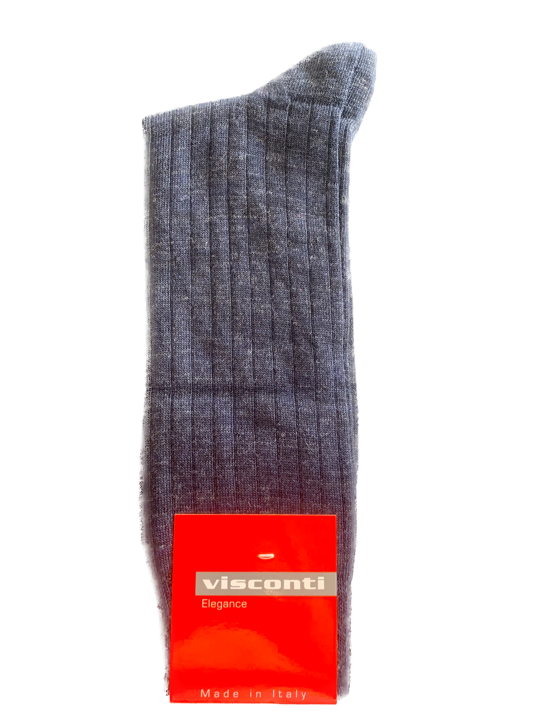 Visconti - Rib Wool-Blend Socks in Navy | Buster McGee