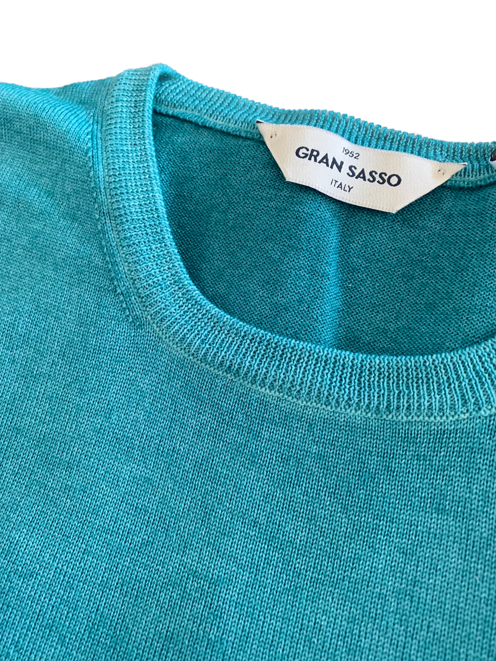 Gran Sasso - Men's Vintage Merino Crewneck in Jade | Buster McGee