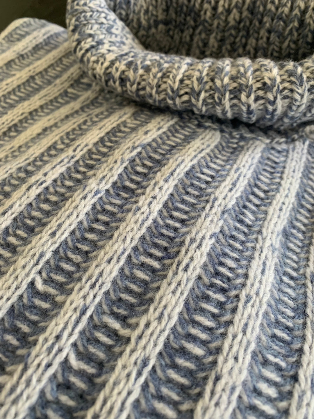 Gran Sasso - Super Geelong Turtle Neck Knit in Blue | Buster McGee