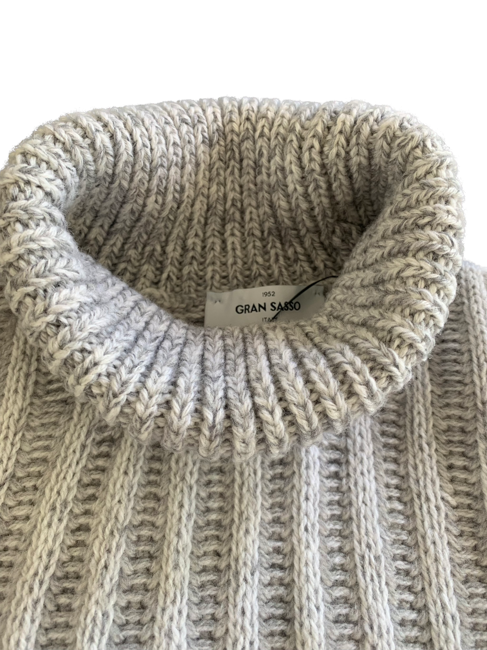 Gran Sasso - Super Geelong Turtle Neck Knit in Grey | Buster McGee