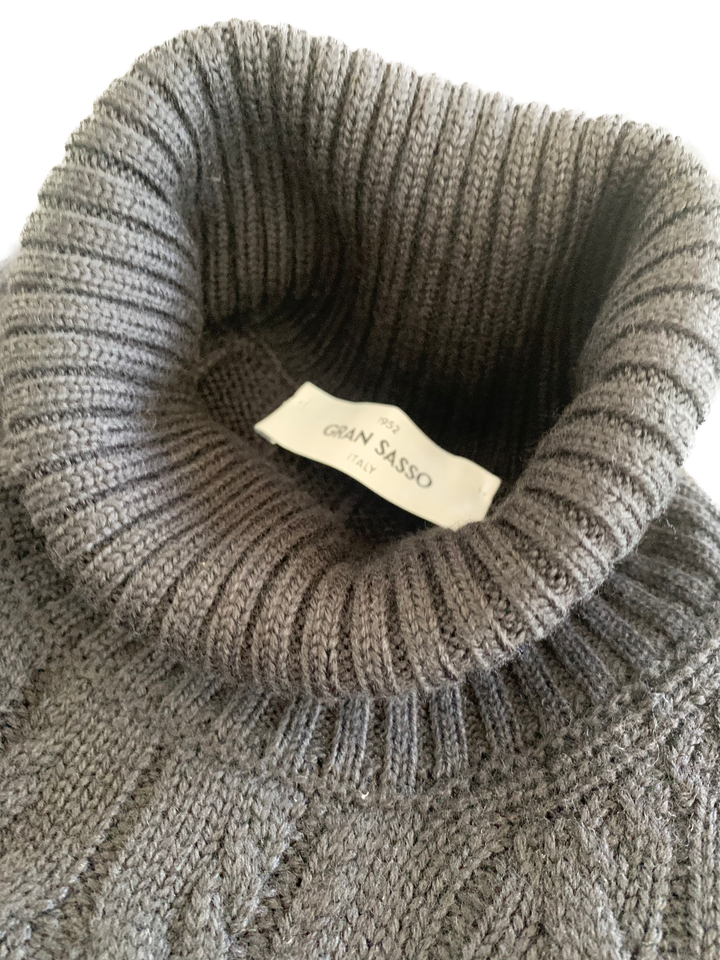 Gran Sasso - Merino Turtle Neck Knit in Black | Buster McGee