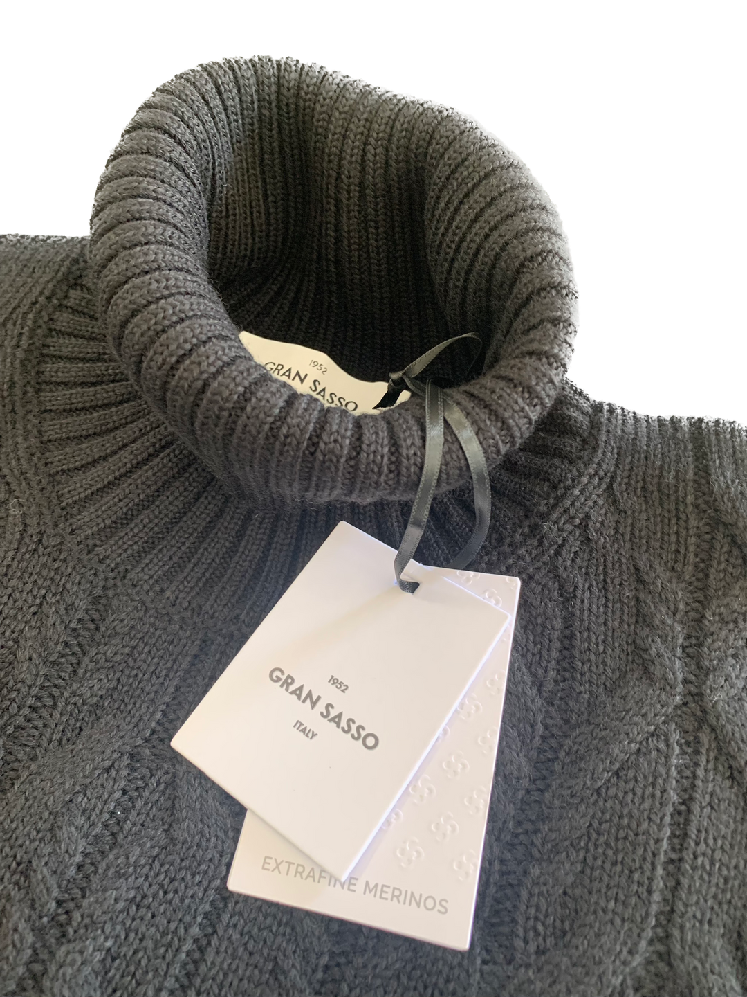 Gran Sasso - Merino Turtle Neck Knit in Black | Buster McGee