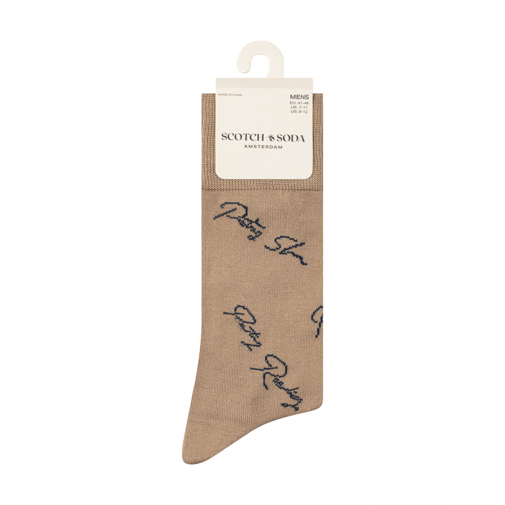 Scotch & Soda 3 Pack Men's Crew Socks in Light Beige | Buster McGee