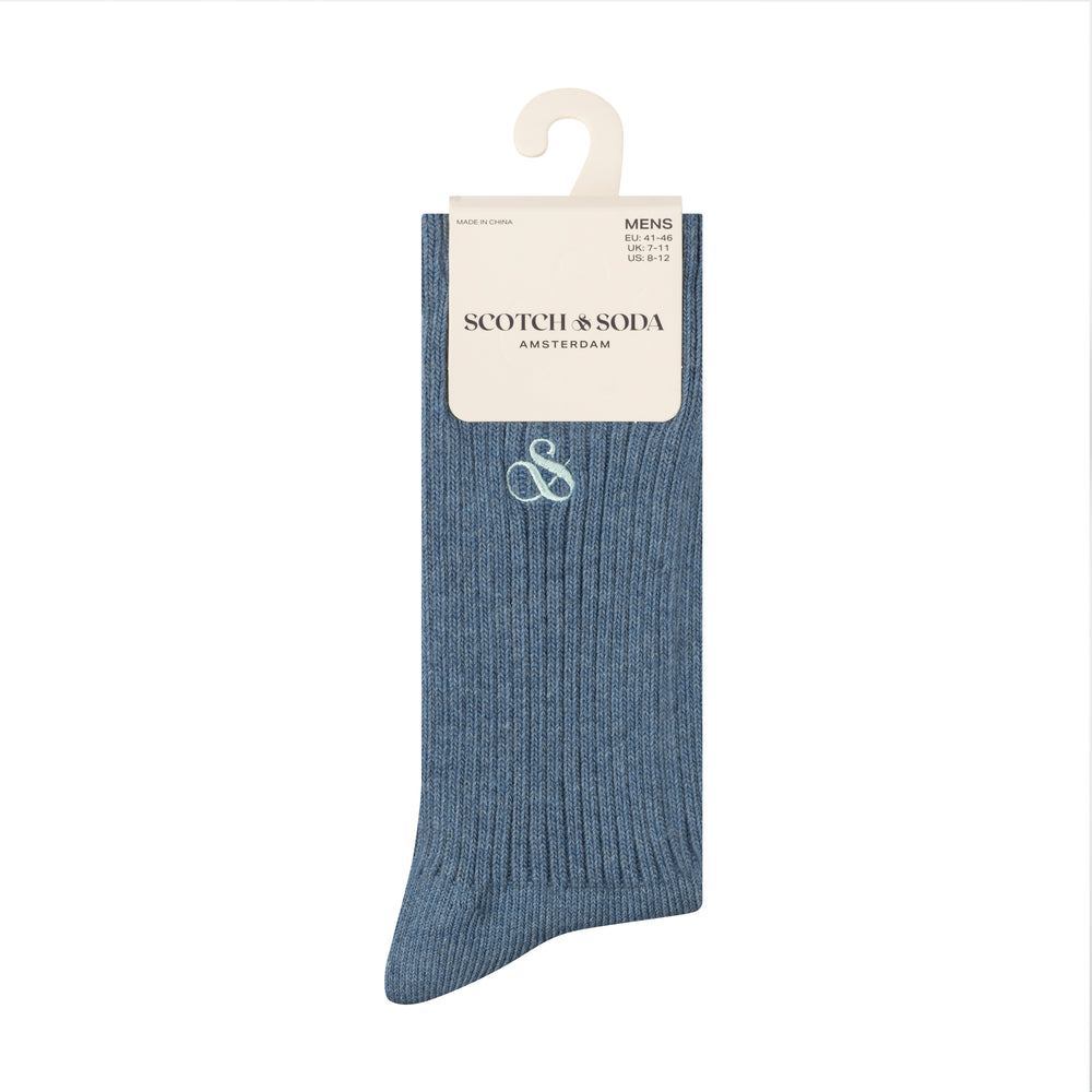 Scotch & Soda 3 Pack Men's Crew Socks in Blue | Buster McGee