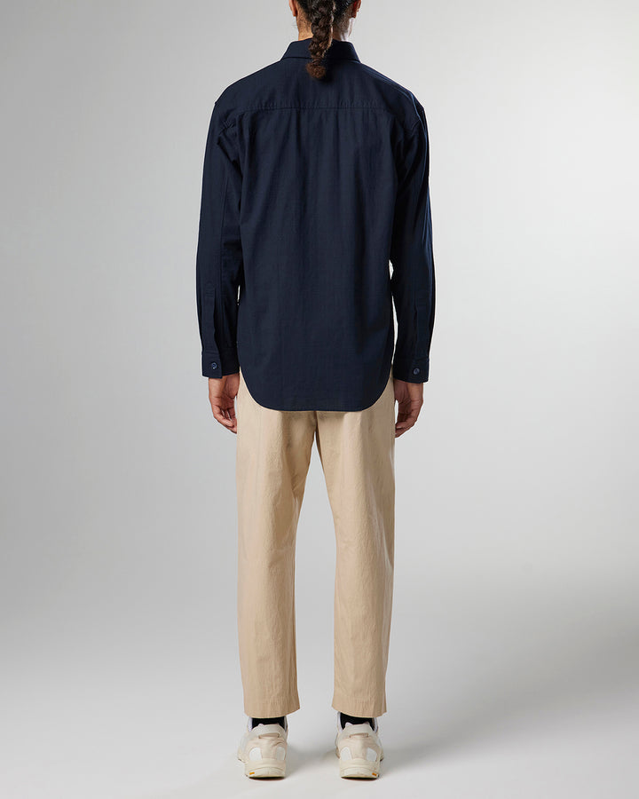 NN07 - Adwin 5634 Cotton Shirt in Navy Blue | Buster McGee