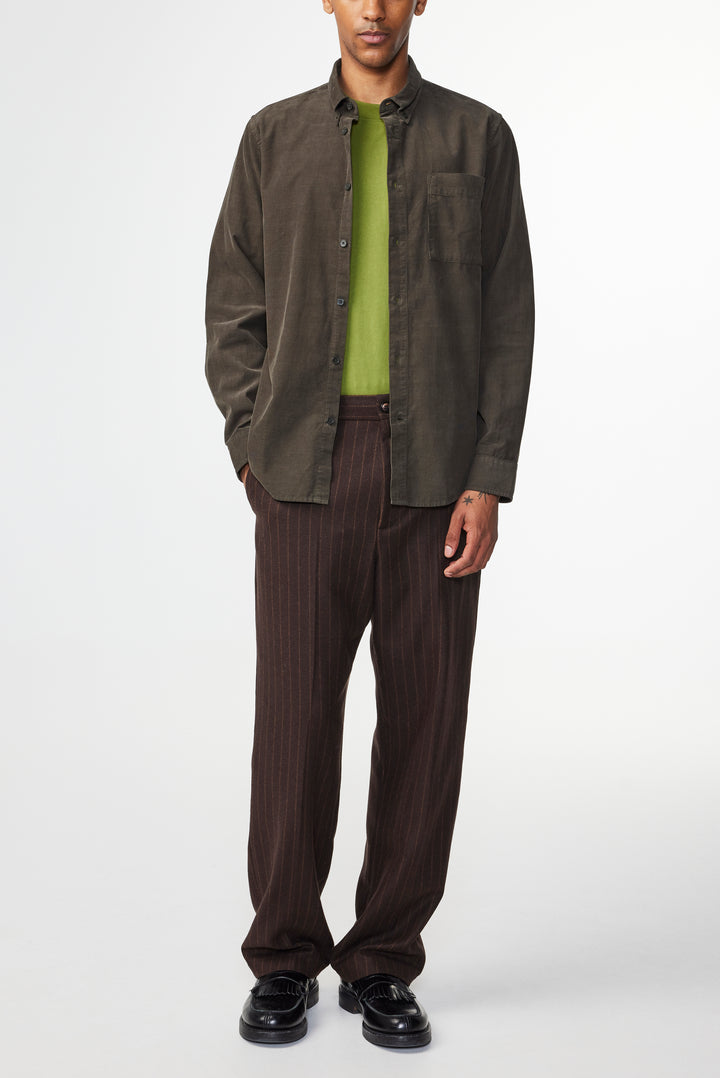 NN07 Arne BD 5082 Shirt in Dark Army