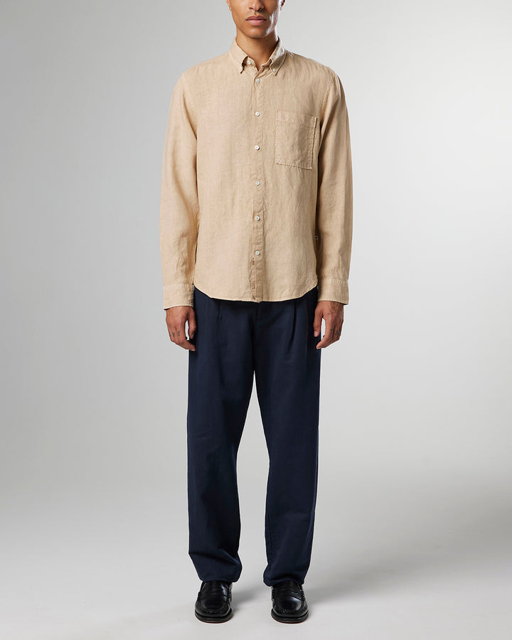 NN07 - Arne BD 5706 Linen Shirt in Irish Cream | Buster McGee
