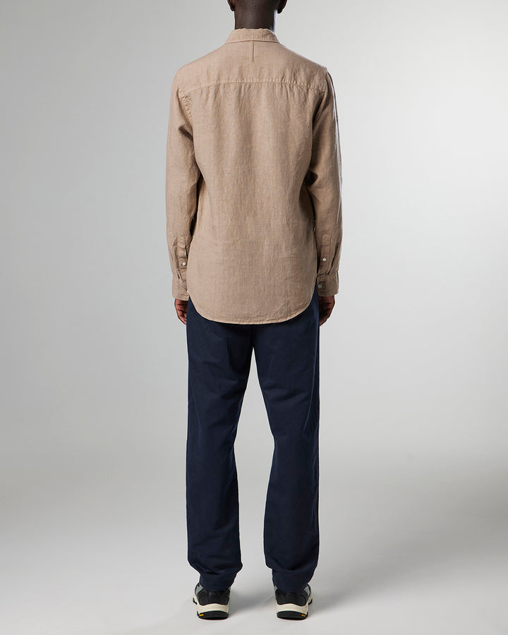 NN07 - Arne BD 5706 Linen Shirt in Greige | Buster McGee