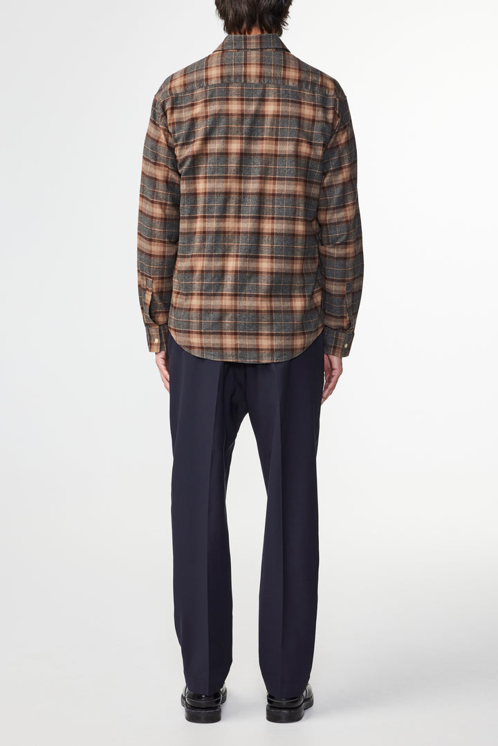 NN07 Deon 5465 Cotton Shirt in Brown Check