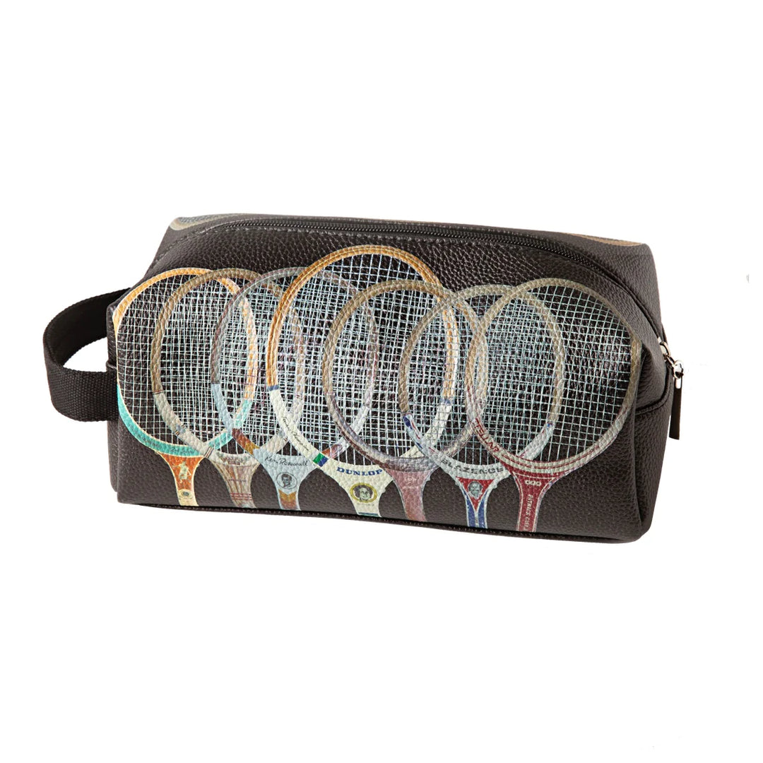 Sporting Nation - Racquet Line Up Toiletry Bag in Black | Buster McGee