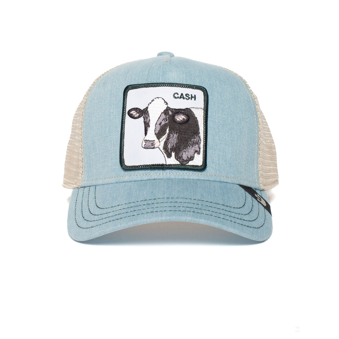 Goorin Bros - Cash Cow Trucker Cap in Light Blue | Buster McGee