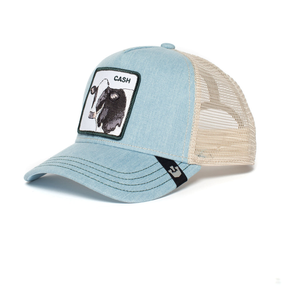 Goorin Bros - Cash Cow Trucker Cap in Light Blue | Buster McGee