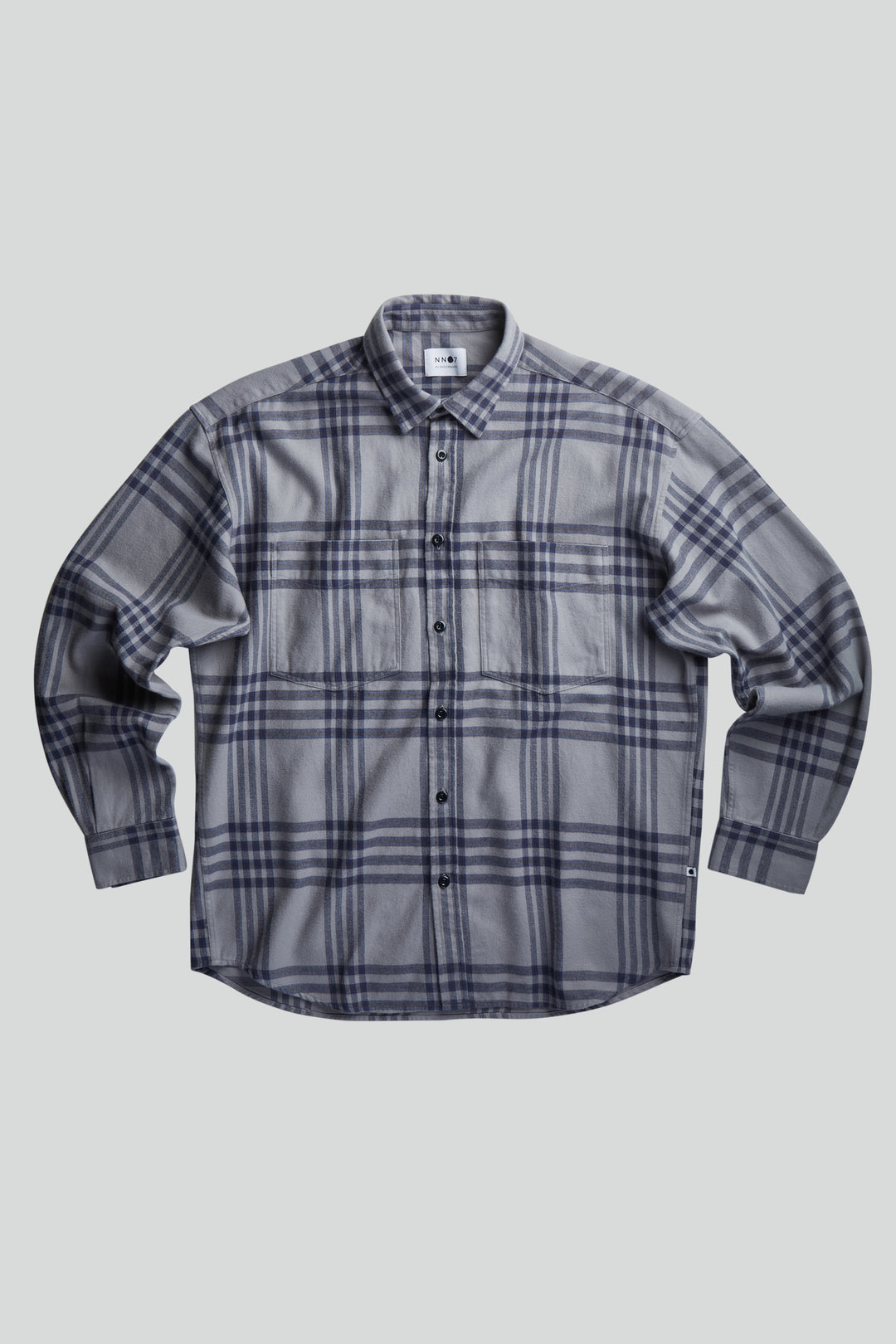 NN07 - Deon Western 5219 Shirt in Grey Check | Buster McGee