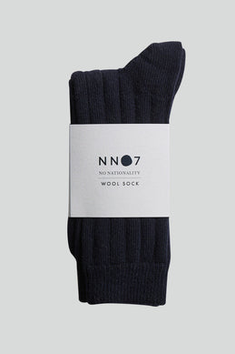 NN07 - Sock One 9055 Chunky Wool Sock in Navy Blue | Buster McGee