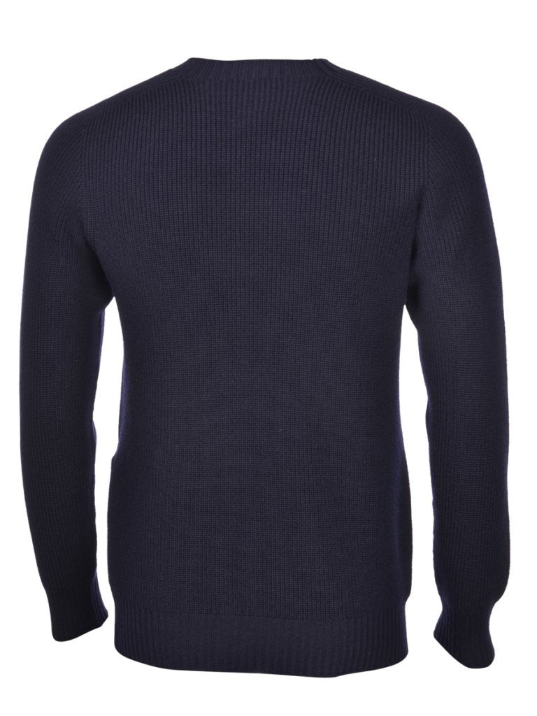 Gran Sasso - Rain Wool Crewneck in Navy | Buster McGee Daylesford